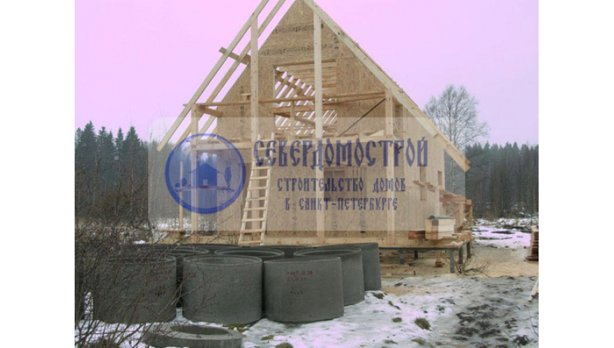 Каркасный дом 6 на 10, СПБ Кингисепп5