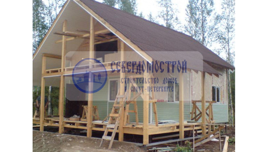 Каркасный дом 8 на 10, СПБ Гатчина5
