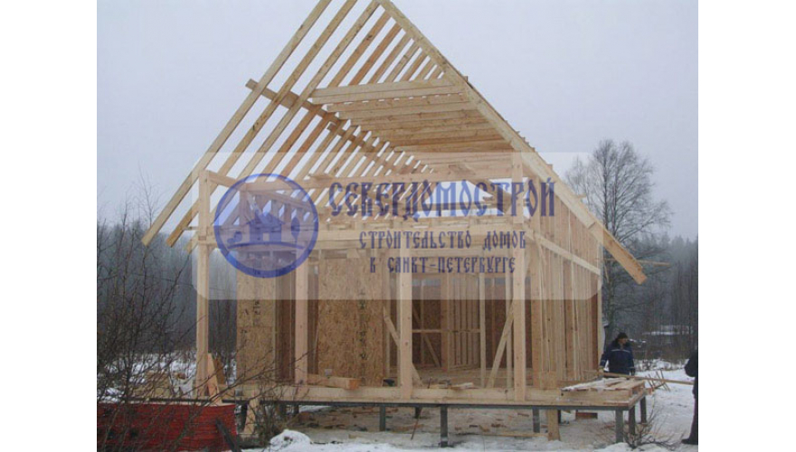 Каркасный дом 6 на 10, СПБ Кингисепп3