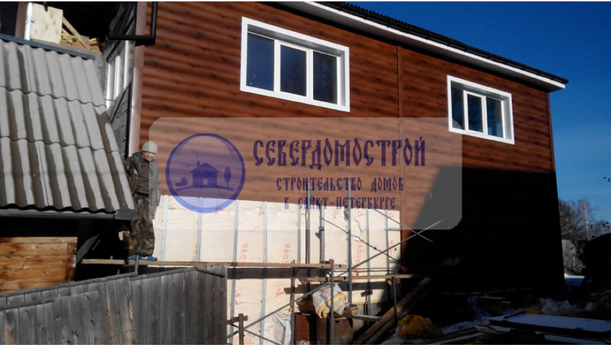 Пристройка дома из пенобетона 6 на 8, Великий Новгород31