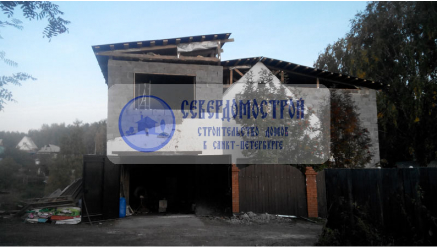 Пристройка дома из пенобетона 6 на 8, Великий Новгород19