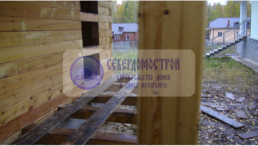 Сруб бани из бруса 6 на 4, СПБ Пушкин11