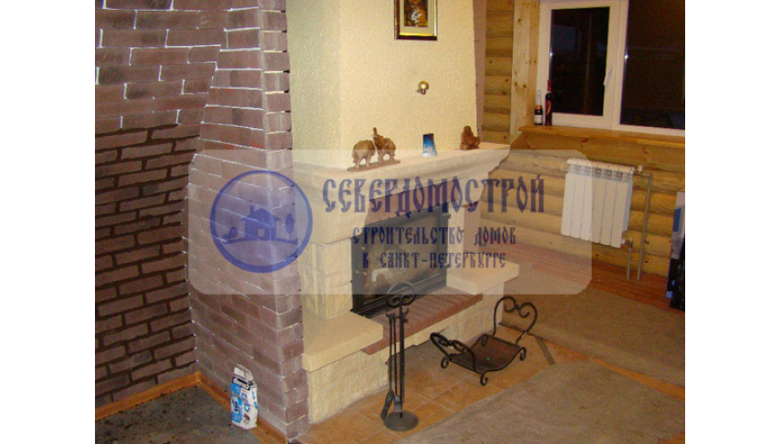 Два дома из кругляка 9 на 10 с баней, СПБ Приозерск7