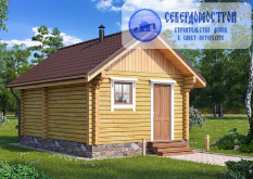 Проект бани из бруса 4 на 6 СББ-16