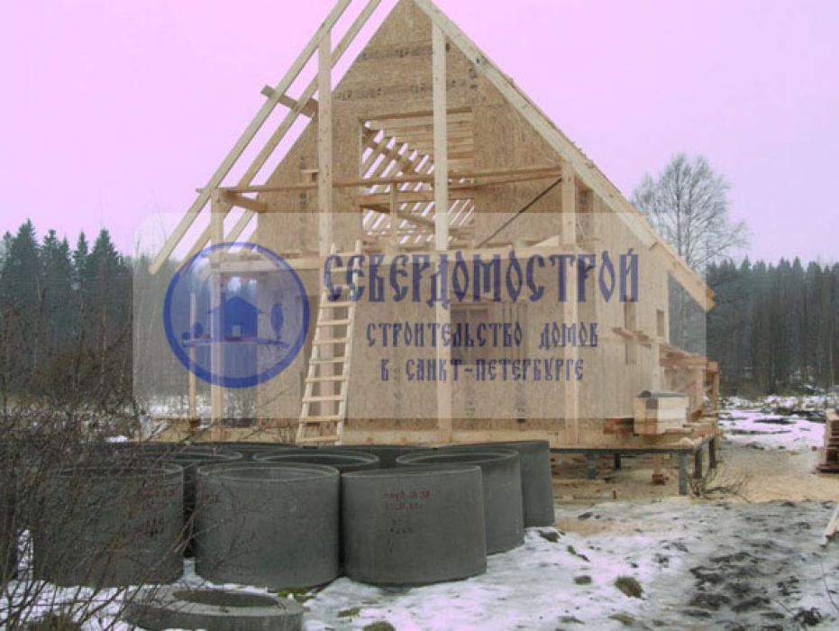 Каркасный дом 6 на 10, СПБ Кингисепп5