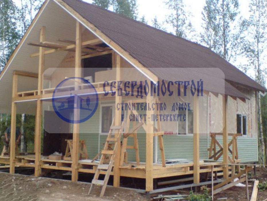 Каркасный дом 8 на 10, СПБ Гатчина5