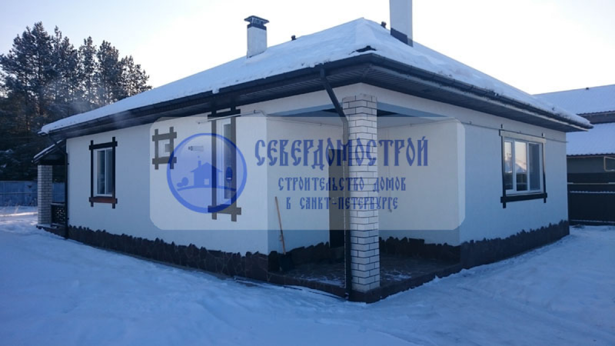 Дом из газобетона 12 на 12, СПБ Красное село0