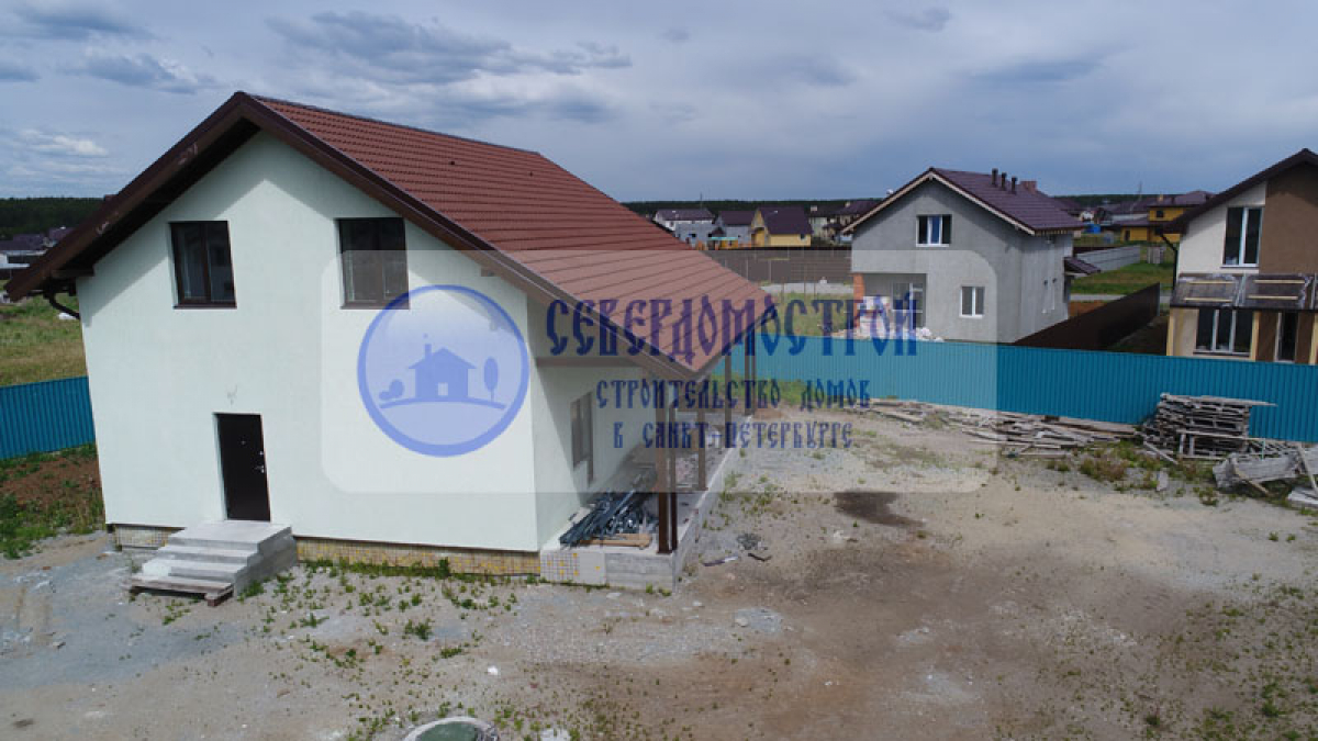 Дом из газобетона 10 на 10, Архангельская область. Стоимость строительства: 3 820 000 рублей6
