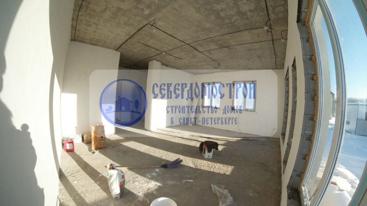 Коттедж из газобетона 8 на 11, Архангельская область. Стоимость строительства: 3 960 000 рублей5