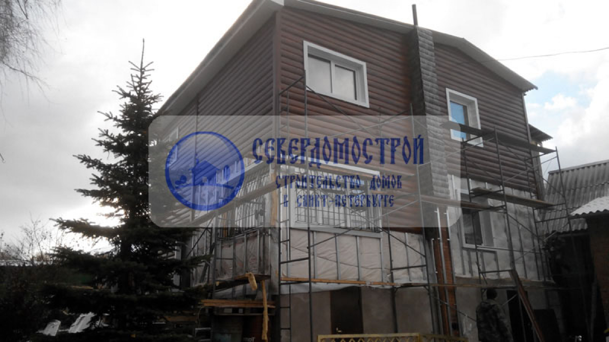 Пристройка дома из пенобетона 6 на 8, Великий Новгород22