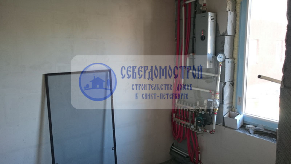 Коттедж из газобетона 8 на 9, СПБ Гатчина. Стоимость строительства: 3 240 000 рублей6
