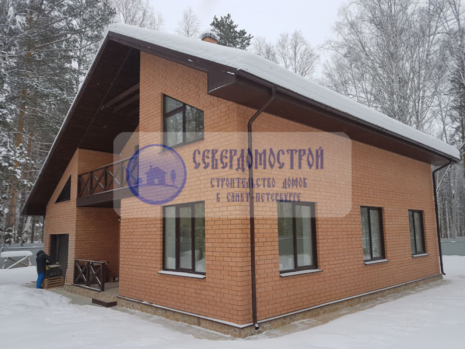 Дом из газобетона 12 на 14, СПБ Выборг. Стоимость строительства: 8 240 000 рублей10
